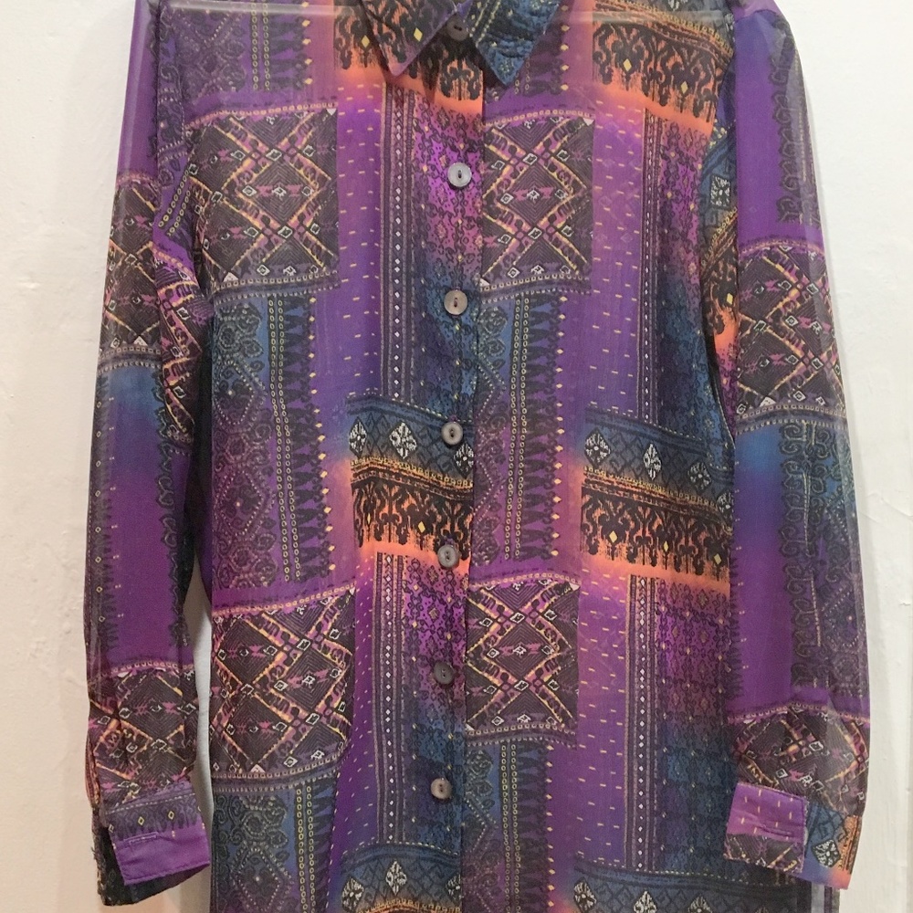 Coldwater Creek Sheer Blouse